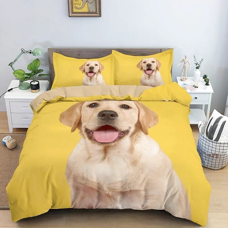 Housse de couette Labrador Jaune