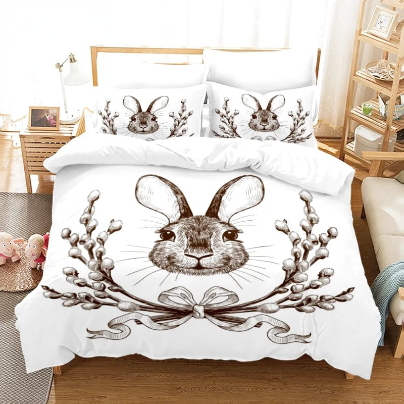 Housse de Couette Lapin 2 Personnes