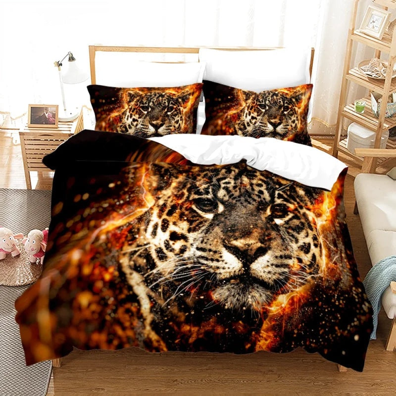 Housse de Couette Léopard Ado