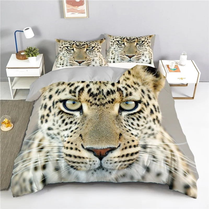 Housse de couette Léopard Mignon