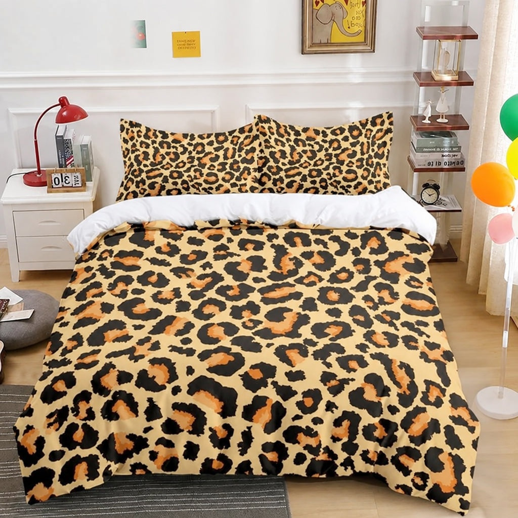 Housse de Couette Léopard Peau d'Animal