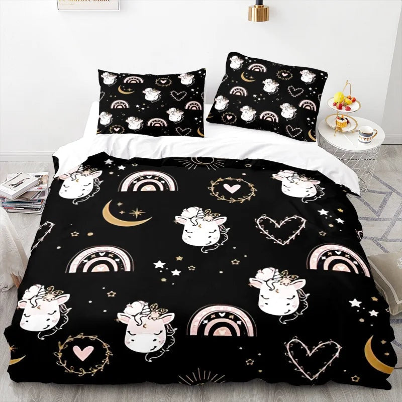 Housse de Couette Licorne 2 Personnes