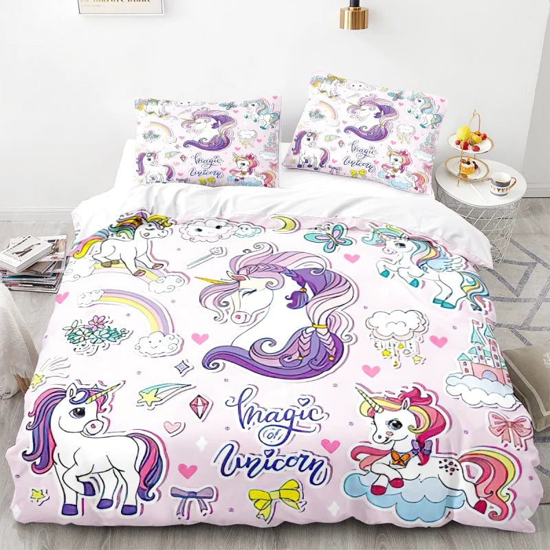 Housse de Couette Licorne 220x240