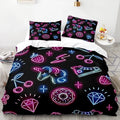 Housse de Couette Licorne Noir