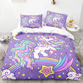 Housse de Couette Licorne Violet