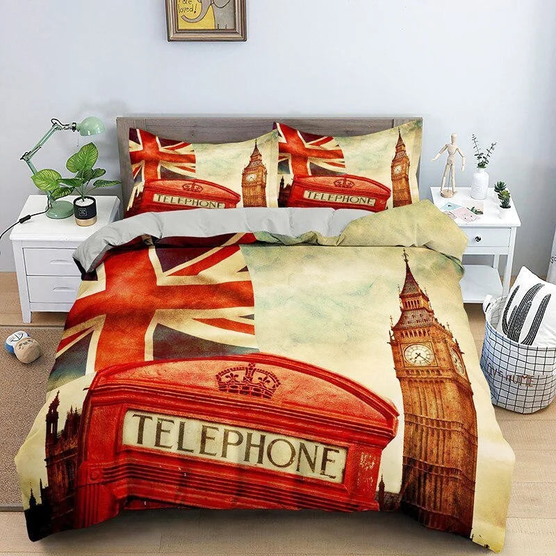 Housse de couette Londres téléphone