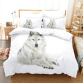 Housse de Couette Loup Blanc