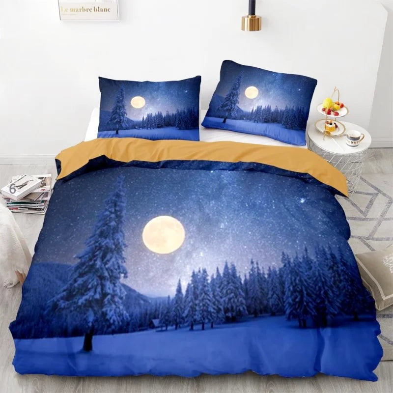 Housse de Couette Lune Ciel