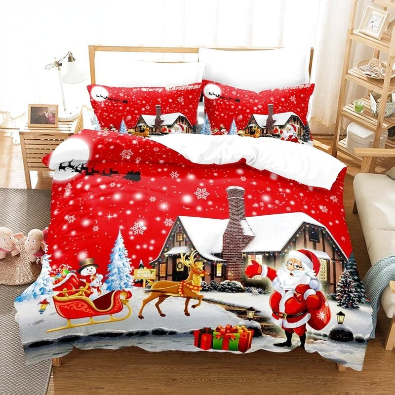 Housse de Couette Maison du Père Noel
