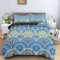 Housse de Couette Mandala Bleu