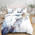 Housse de Couette Marbre Blanc