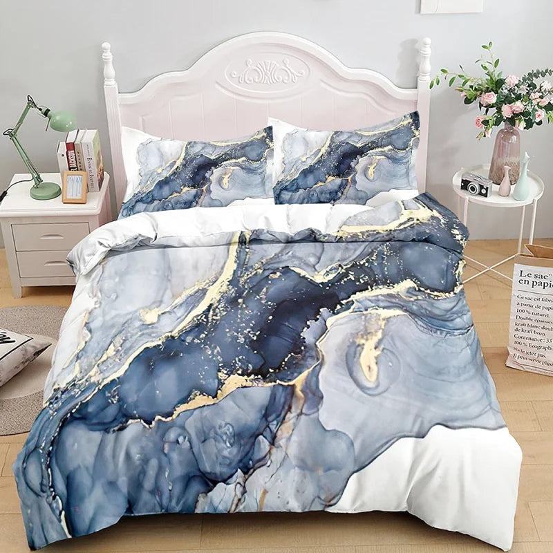 Housse de Couette Marbre Imprimé