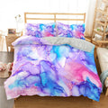Housse de Couette Marbre Violet