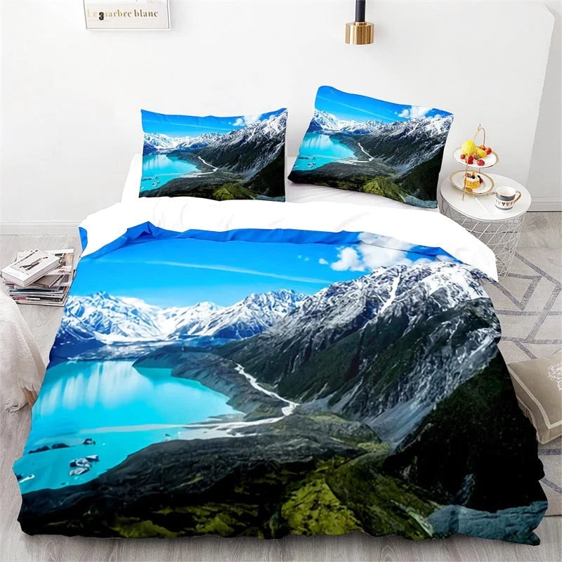 Housse de Couette Montagne Alpes