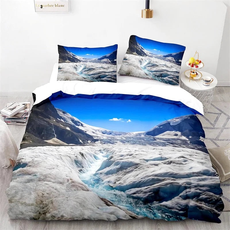 Housse de Couette Montagne Blanche