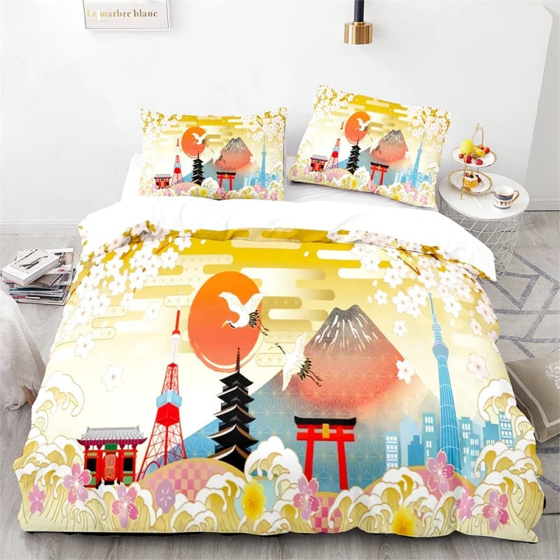 Housse de Couette Montagne Japon