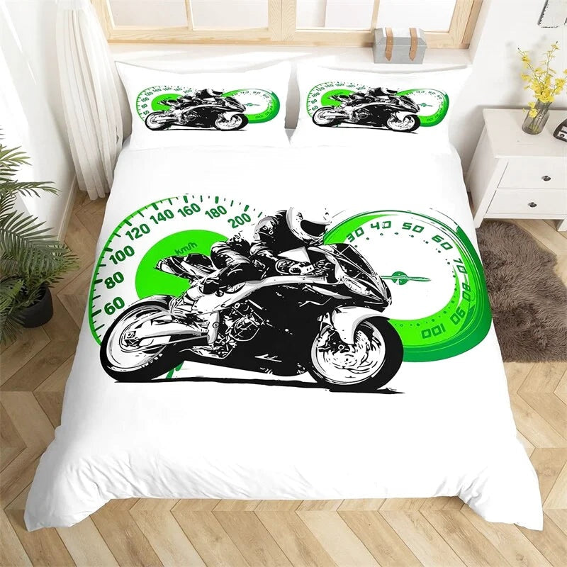 Housse de Couette Moto Vitesse