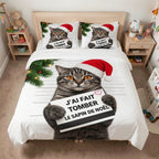 Noël Fun & Humour - Chat & sapin