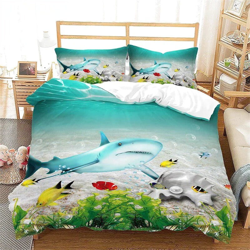 Housse de Couette Océan Requin