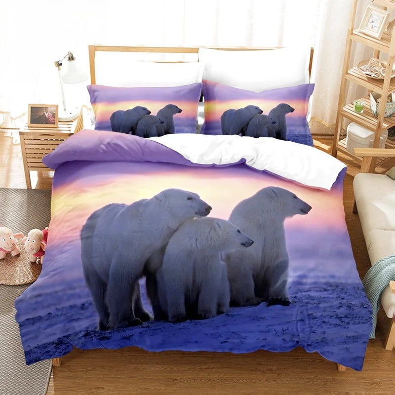 Housse de Couette Ours Animaux