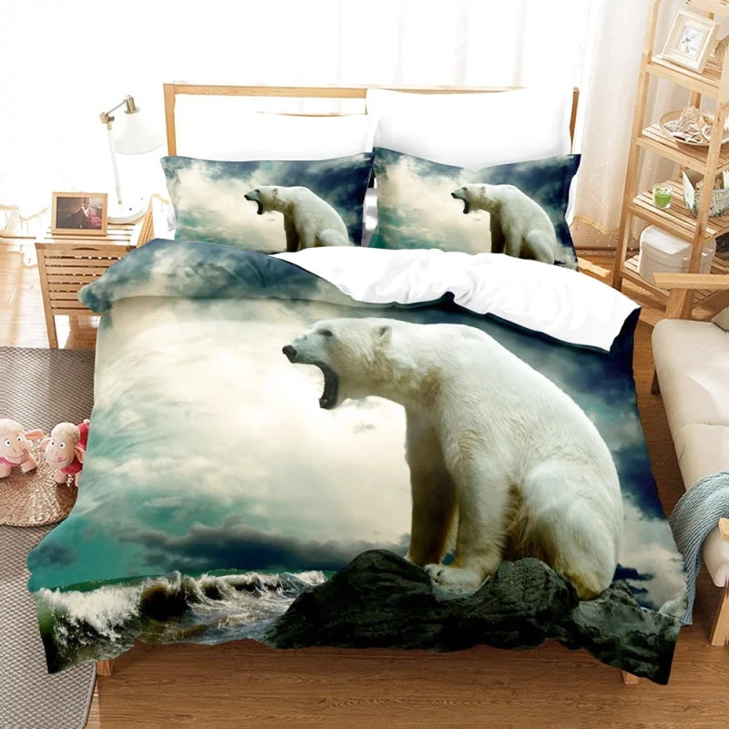 Housse de Couette Ours Blanc