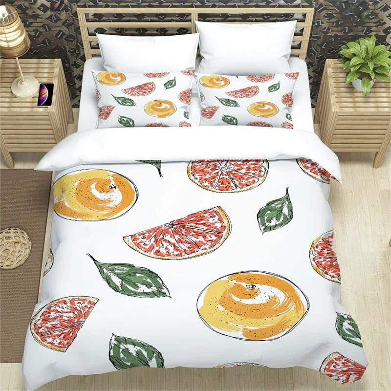 Housse de Couette Pamplemousse Rouge