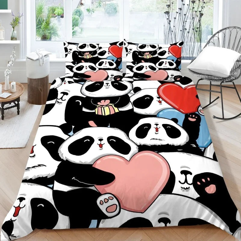 Housse de Couette Panda 2 Personnes