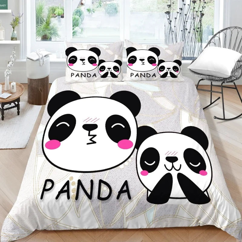 Housse de Couette Panda Mignon