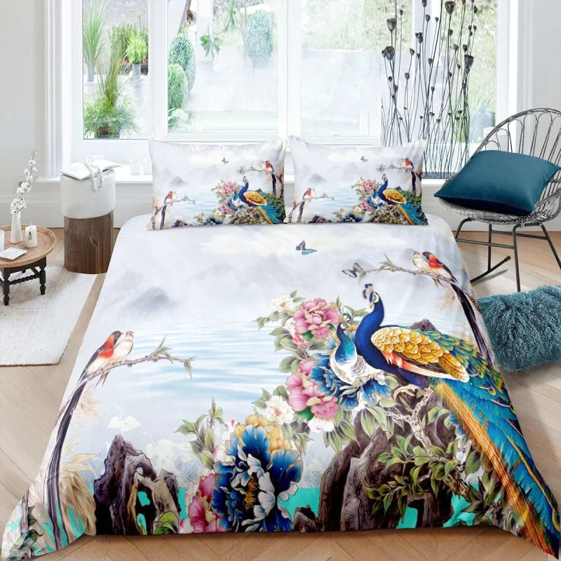 Housse de Couette Paon 220x240