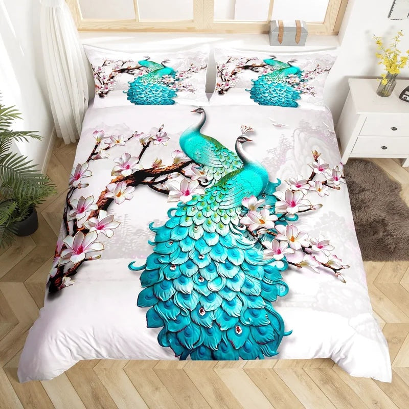 Housse de Couette Paon Fille