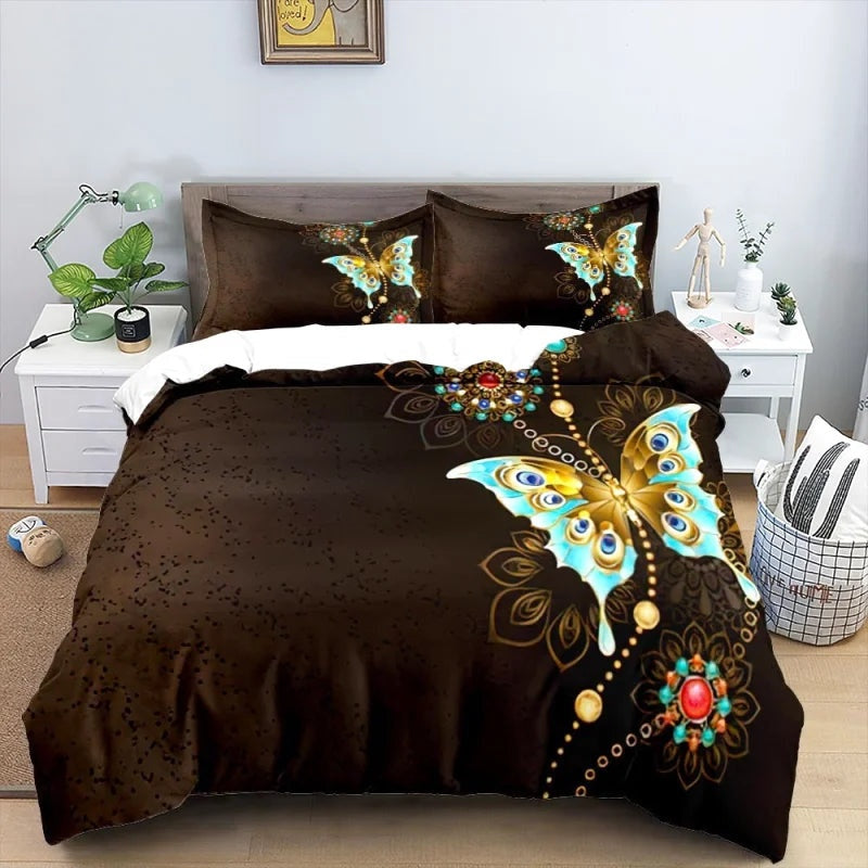 Housse de Couette Papillon Fantaisie