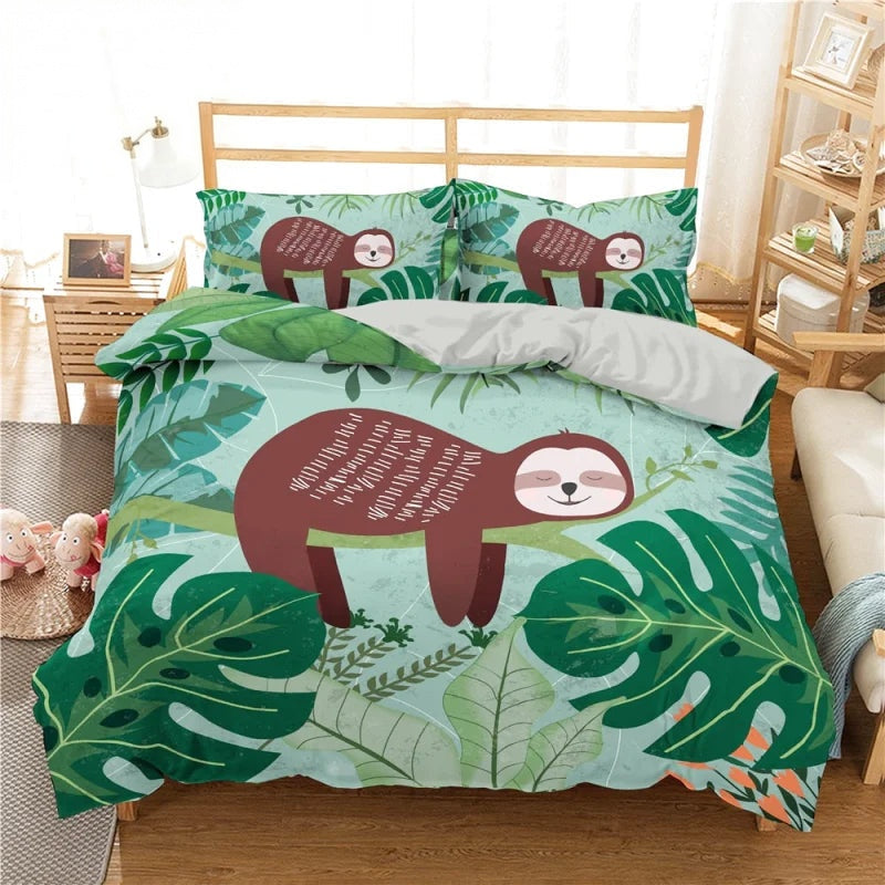 Housse de Couette Paresseux 1 Personne