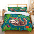 Housse de Couette Paresseux Famille