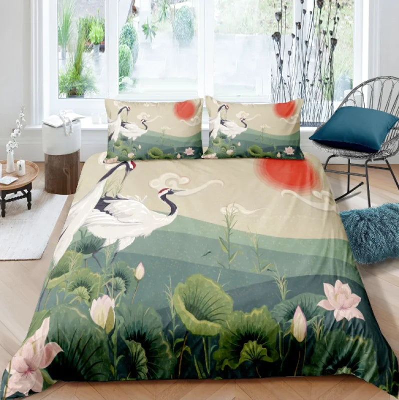 Housse de Couette Paysage Japonais