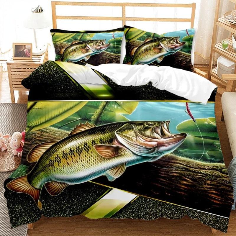 Housse de Couette Pêche à la Truite