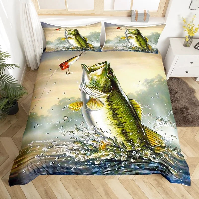 Housse de Couette Pêche Brochet