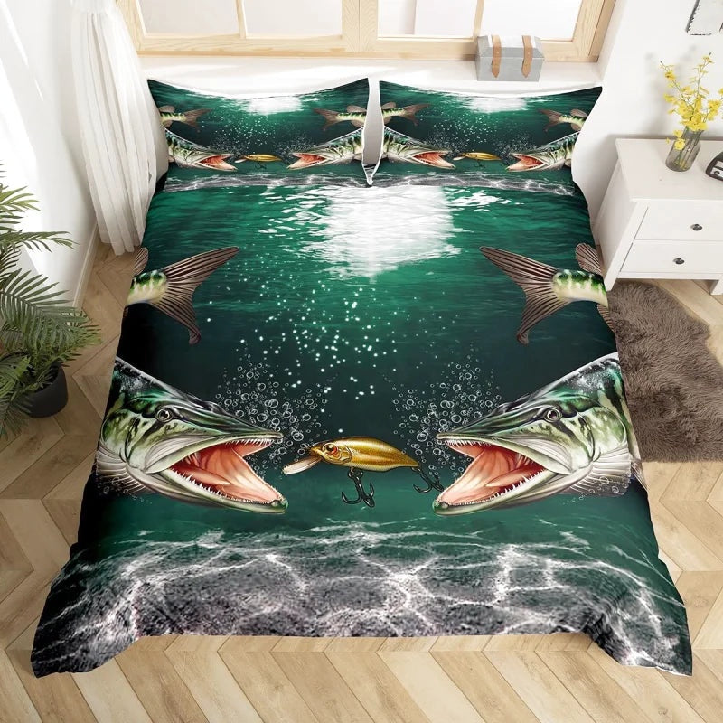Housse de Couette Pêche Fluviale