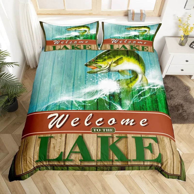 Housse de Couette Pêche Lac