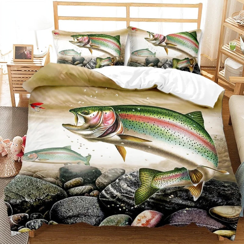 Housse de Couette Pêche Océan