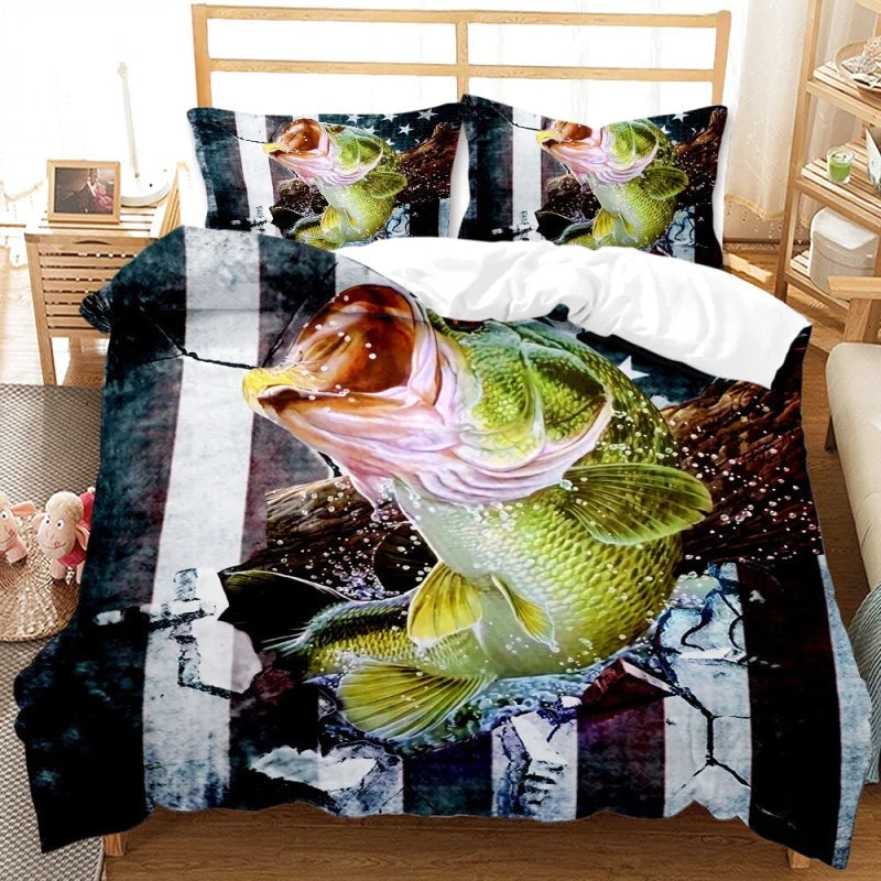Housse de Couette Pêcheur Carnassier