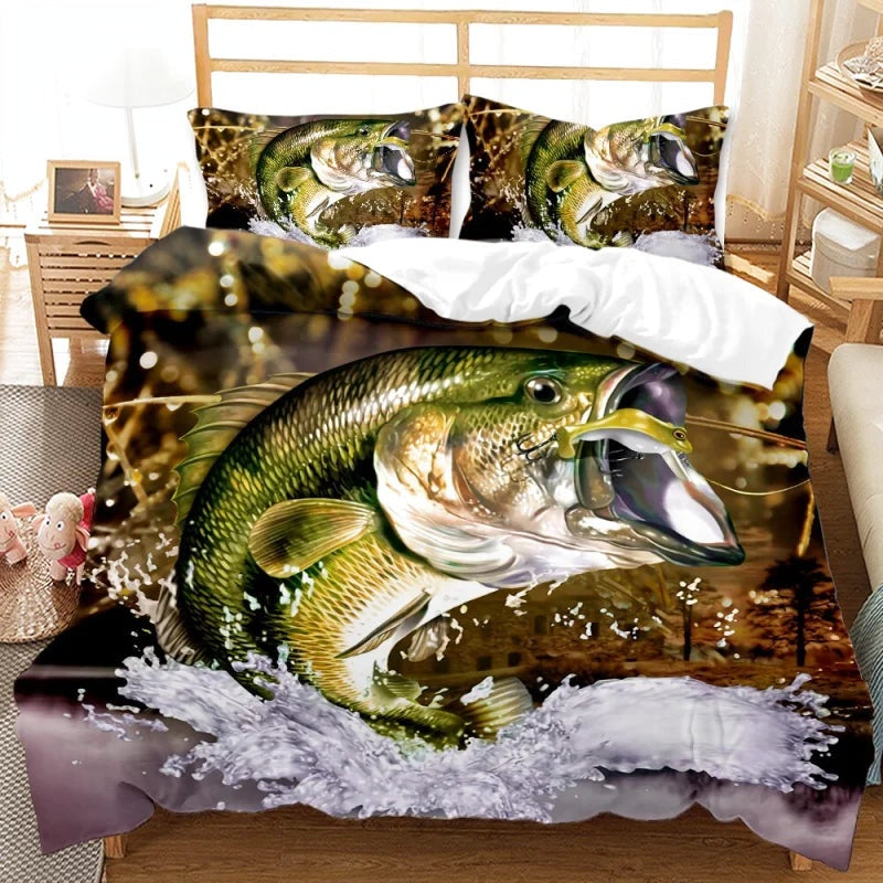 Housse de Couette Pêcheur Carpe