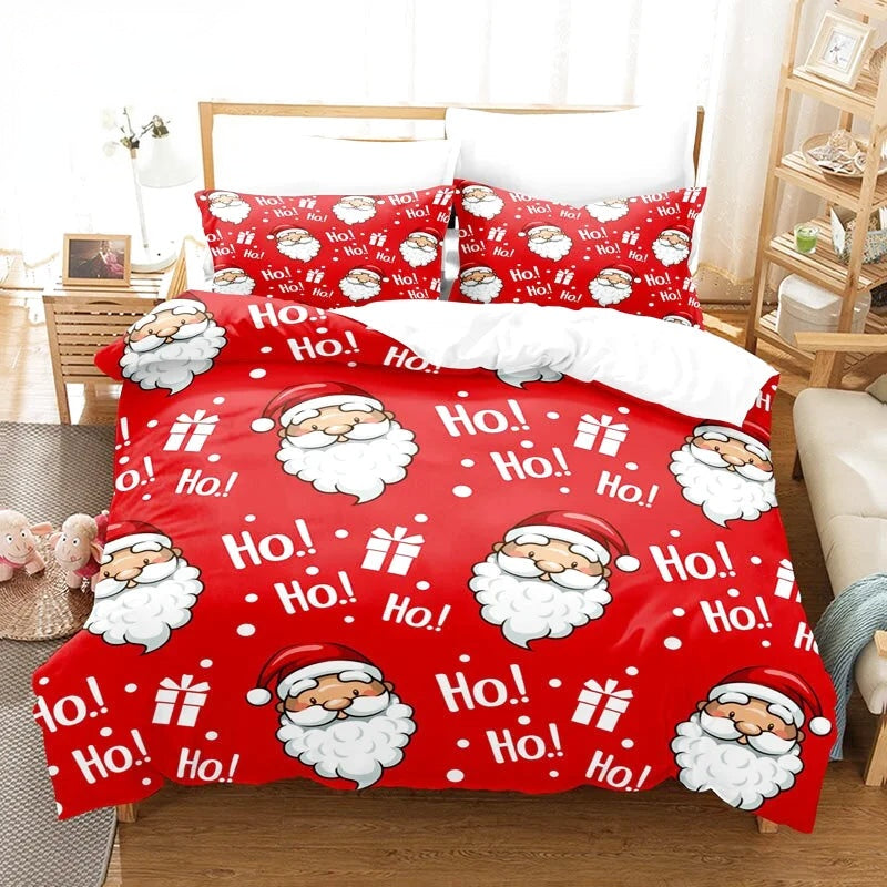 Housse de Couette Père Noel Ho Ho Ho