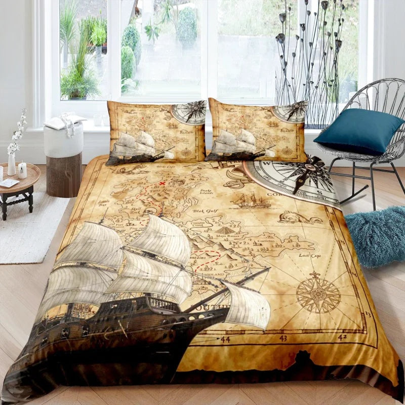Housse de Couette Pirate Caraïbes