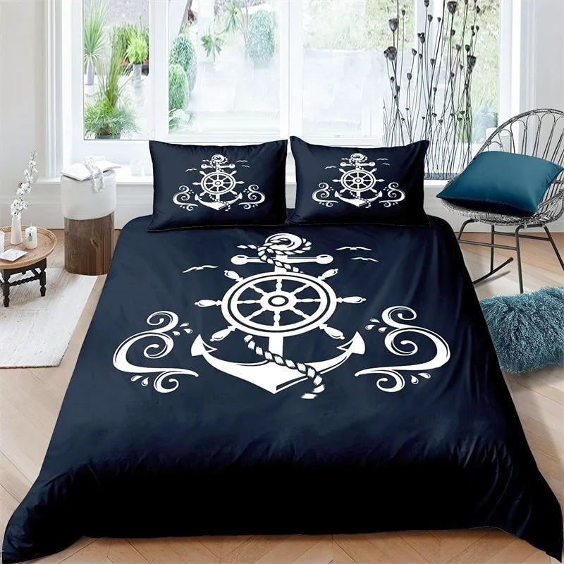 Housse de Couette Pirate Noir