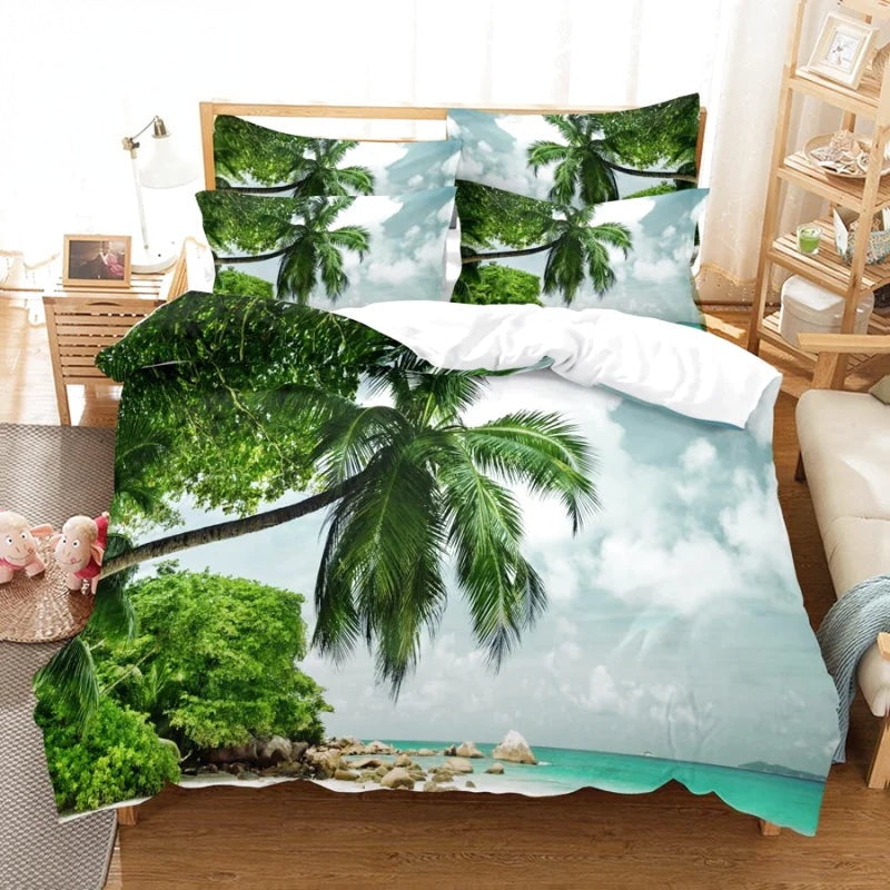 Housse de Couette Plage Tropique