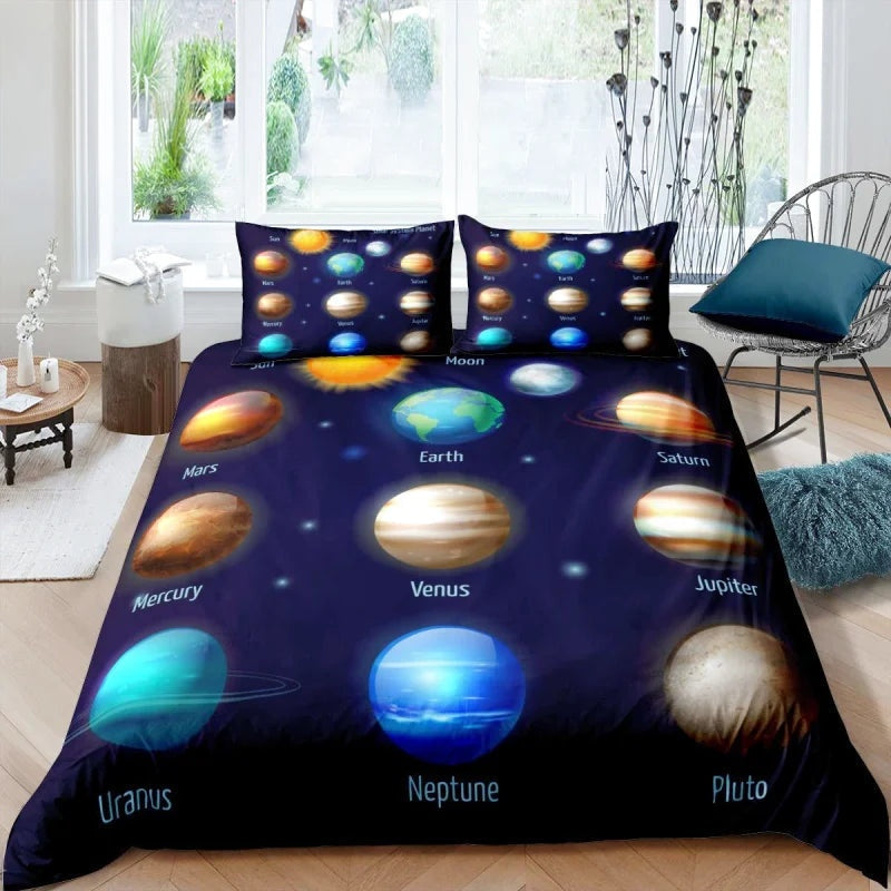 Housse de Couette Planète Système Solaire