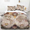 Housse de Couette Planisphère Vintage