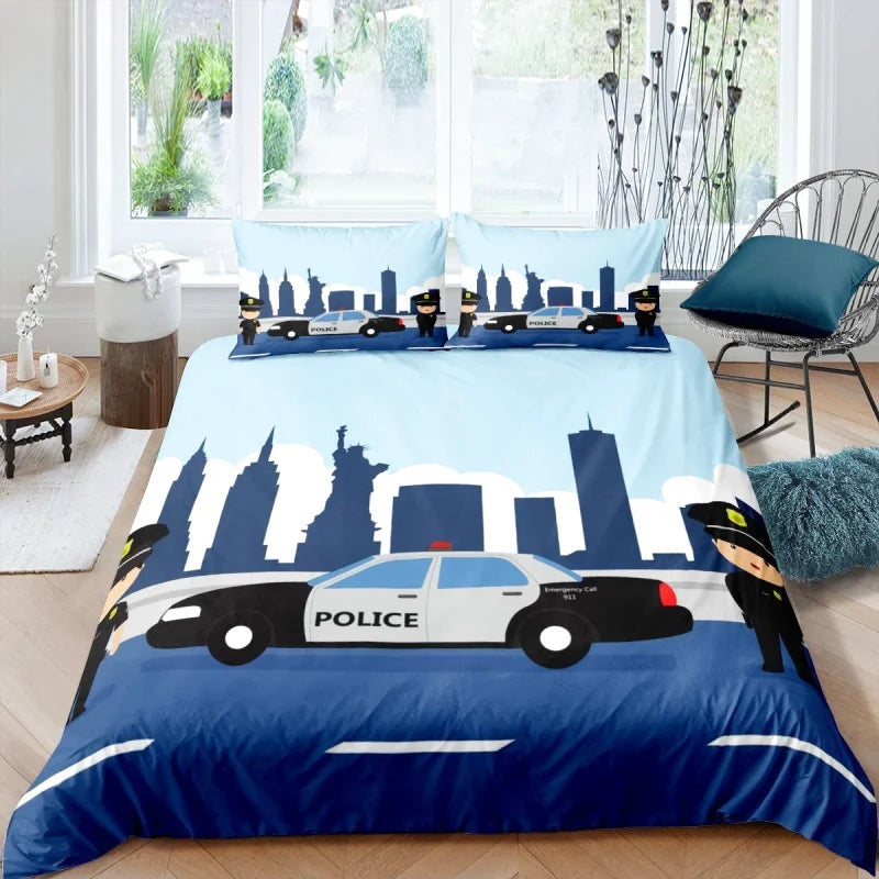 Housse de couette Police Américaine
