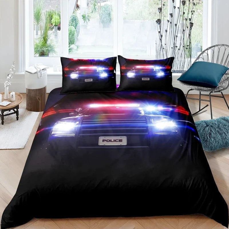 Housse de couette Police Gyrophares