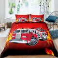 Housse de Couette Pompier Camion